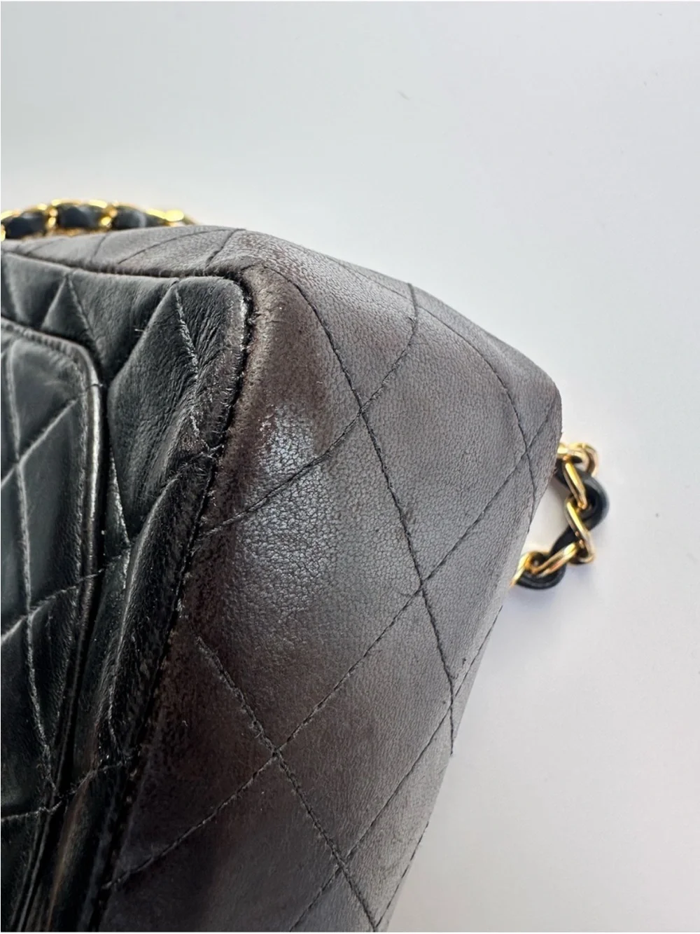 CHANEL Black Quilted Leather Crossbody Bag with Gold Hardware - Picture 9 of 14